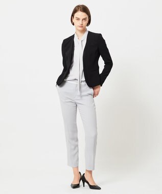 BEIGE， CINDY / ダブルカラージャケット Black × Black