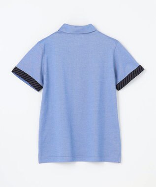 J.PRESS KIDS 【140-170㎝】COOLMAX レジメン ポロシャツ ブルー系