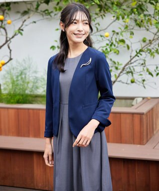 Tiaclasse マットメタルモチーフブローチ シルバーB