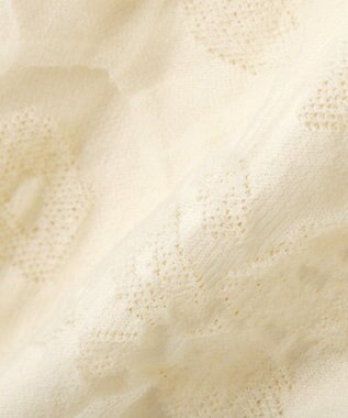 YECCA VECCA フクレジャガードニットブルゾン Ivory