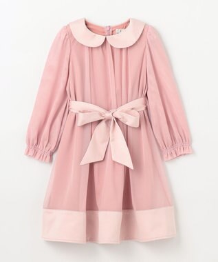 組曲 KIDS 【110-140㎝】チュールフレア ドレス ピンク