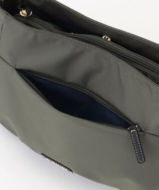 LA BAGAGERIE ポリエステルキャンバス　タックショルダー グレー