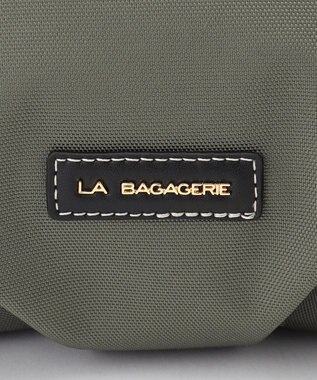LA BAGAGERIE ポリエステルキャンバス　タックショルダー グレー