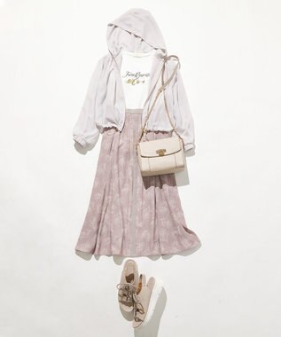 ANY SIS S 【接触冷感】シアー パーカー ライトグレー