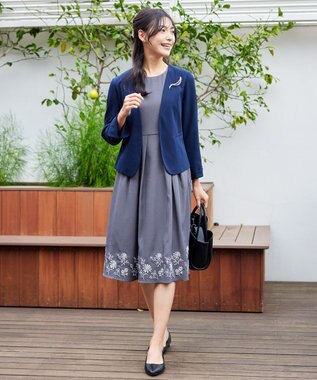 Tiaclasse マットメタルモチーフブローチ シルバーB