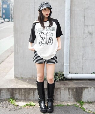 WEGO ２WAYグラフィックワンショルBIGT 柄9