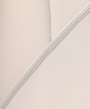 ICB L 【洗える】ミリオーネダンボールニット ペプラムブラウス トープ系