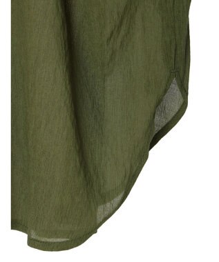 CRAFT STANDARD BOUTIQUE ウ゛ィンテージボイルソデシャーリングチュニック Khaki