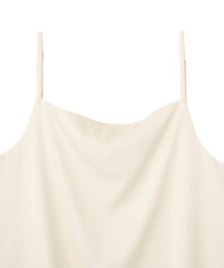 YECCA VECCA ボートネックサテンキャミ Ivory