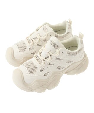 Green Parks ・ＬＥＮＡ　メッシュコンビスニーカー Ivory