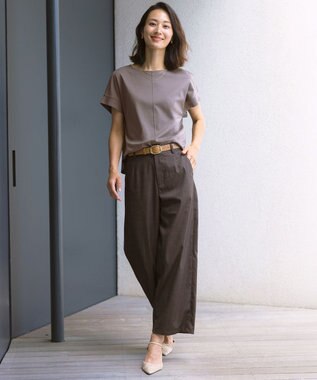 J.PRESS LADIES 【WEB限定・着こなしのポイントに】レザー ベルト キャメル系