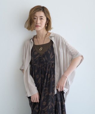 YECCA VECCA 2wayスクエアリブタンクトップ Ivory