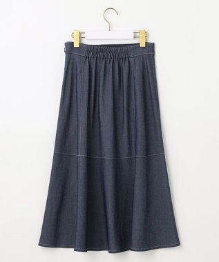 ANY SIS L 【洗える】ライトデニムライクシャンブレー スカート シャンブレー