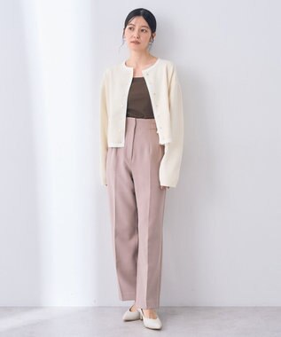 YECCA VECCA 2wayスクエアリブタンクトップ Ivory