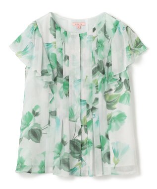 TOCCA 【洗える・消臭】FULL BLOOM PEONY BLOUSE ブラウス グリーン系5