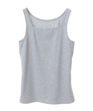 YECCA VECCA 2wayスクエアリブタンクトップ Ivory