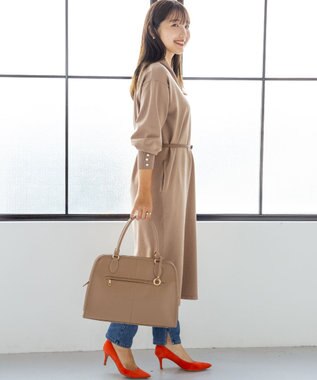 組曲 【A4対応】 ボストンバッグ Large ベージュ系