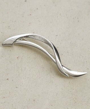 Tiaclasse マットメタルモチーフブローチ シルバーB