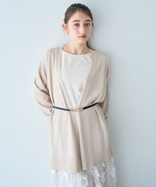 YECCA VECCA 2wayスクエアリブタンクトップ Ivory