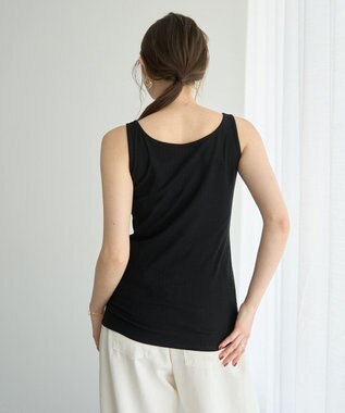 YECCA VECCA 2wayスクエアリブタンクトップ Ivory