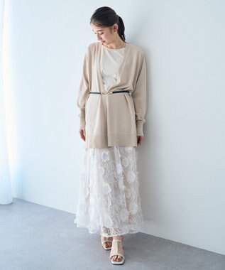 YECCA VECCA 2wayスクエアリブタンクトップ Ivory