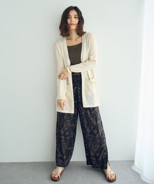 YECCA VECCA 2wayスクエアリブタンクトップ Ivory