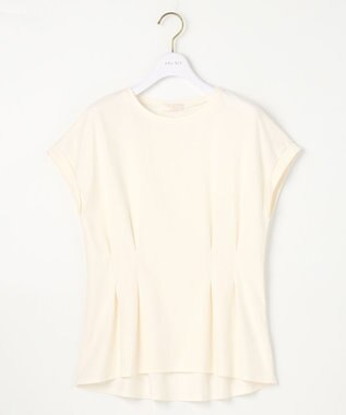 ANY SIS L 【UVケア・接触冷感】汗ジミ防止加工ペプラム カットソー アイボリー