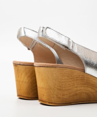 BONTRE 【BONTRE/ボントレ】ウッド調ウェッジサンダル/90502-RS シルバー
