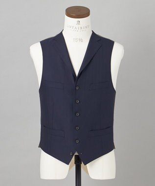 GOTAIRIKU 希少/五大陸限定【御幸毛織】コンパクトヤーン×SUPER120'sWOOL　3ピース（ペーパープレス加工） ネイビー系1