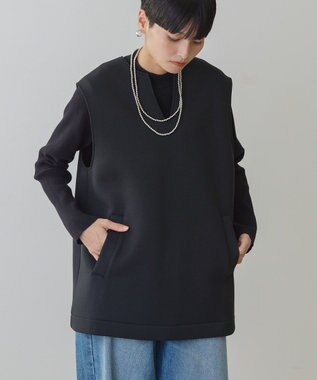 AMERICAN HOLIC ＳＥＴ　リブニットプルオーバー＋ポンチベスト Black