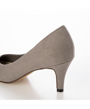 ing <Pitti>ポインテッドヒールパンプス グレースエード