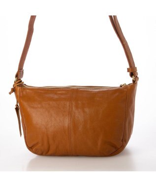 UNBILLION アトランタ ATLANTA / 牛革ファスナーショルダー キャメル