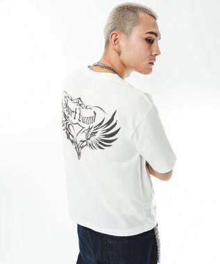 WEGO 【ユニセックス着用ITEM/MLサイズ展開】クロップドグラフィックT（SS）