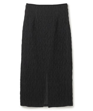 uncrave 【佐藤晴美さん着用】シアー ジャガード タイト スカート ブラック・佐藤晴美さん特集着用カラー