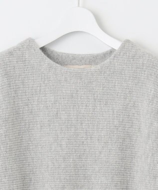 自由区 L 【洗える】シャイニールレックス ドルマンスリーブニット ライトグレー系