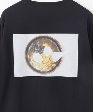 NAVE タブチ×NAVE プリント長袖Tシャツ ブラック系