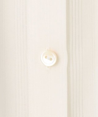 23区 【洗える】シアーストライプ ノースリーブ ブラウス ホワイト系