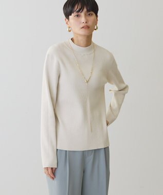 AMERICAN HOLIC ＳＥＴ　リブニットプルオーバー＋ポンチベスト Light Beige