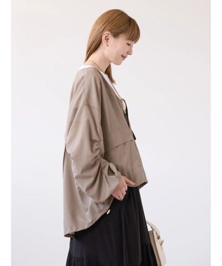 AMERICAN HOLIC イージーケア＋接触冷感　シアーブルゾン Mocha