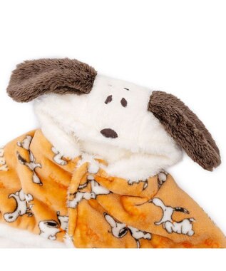 PET PARADISE スヌーピー 着る毛布 《てくてく》 中型犬 大型犬 オレンジ