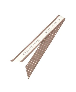 Maison de FLEUR スカーフ付きツイードスクエア２Ｗａｙトート Pink