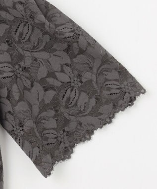 自由区 S 【洗える】フルールコードレース ブラウス スレート