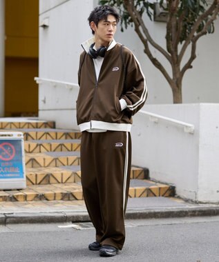 WEGO ライントラックジャケット ブラウン