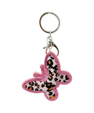 WEGO キラキラレオパバタフライキーホルダー