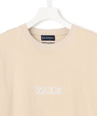 J.PRESS YORK STREET 【UNISEX】YALEセンターロゴ Tシャツ ベージュ系