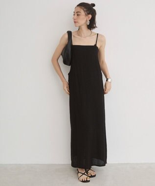 WEGO 【ANGIE VINTAGE】メッシュキャミワンピース ブラック