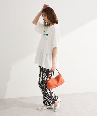 Green Parks アソート柄ドッキングプルオーバー White