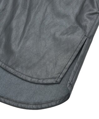 YECCA VECCA レザーライクシャツジャケット Black