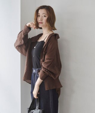 WEGO 【カップ付き】接触冷感なちゅ盛れ2WAYカップインキャミ ブラック