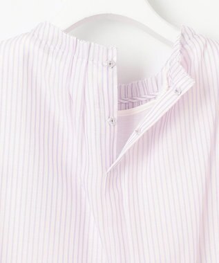 J.PRESS LADIES カチオン ストライプ カットソー ふじ色系1